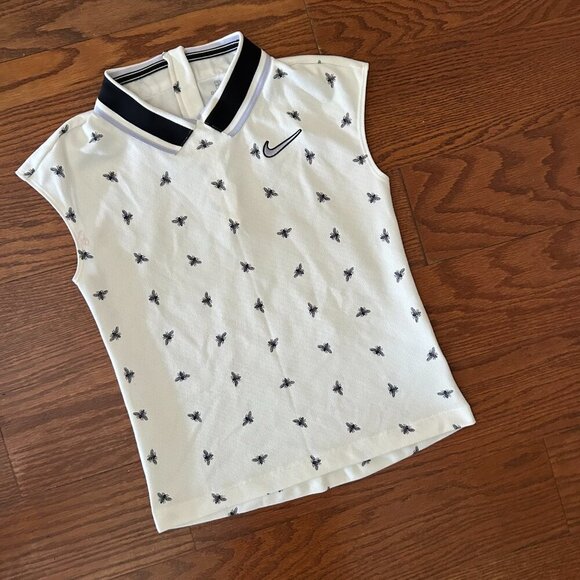 Nike Women's Dri-FIT Bee Tennis Top French Open Size Small Rare Find Tennis Prep - Picture 2 of 11